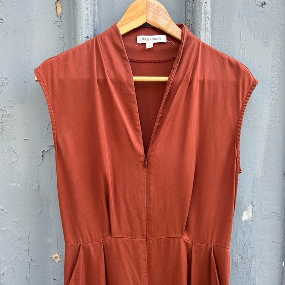 Dagg & Stacey Rust jumpsuit, size 4 - Picture 3 of 10